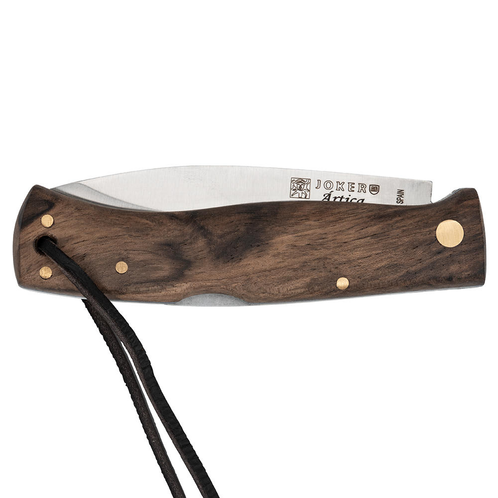Joker™ »Artica« Folding Knife, Scandi Grind, Walnut | 710061 | 710061